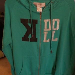Kardashian Zip up Sweatshirt and sweatpants